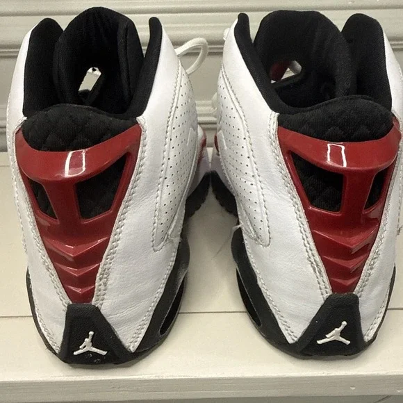 Nike Jordan B'Loyal Sneakers In A White Black and Red Colorway Men's - Picture 3 of 5